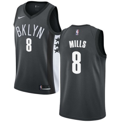 NikeBrooklyn Nets #8 Patty Mills Gray Youth NBA Swingman Statement Edition Jersey